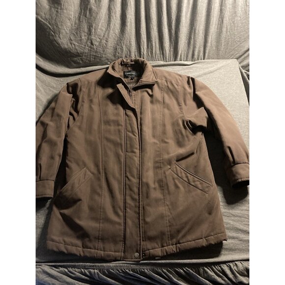 Forecaster Sport Jacket Mens Size Small Brown Long Sleeve Full Zip - Picture 1 of 10